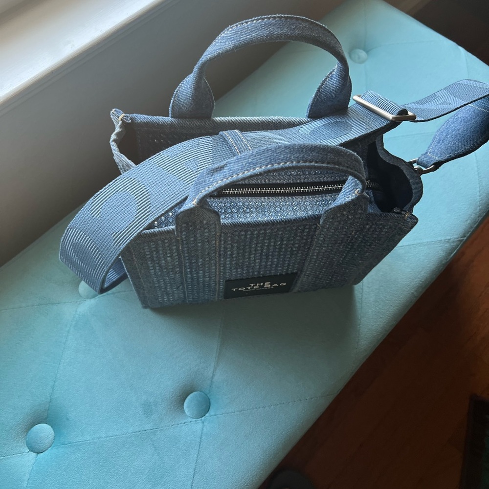 Marc Jacobs Blue Denim Tote with Structured Design / Small - Picture 6 of 7